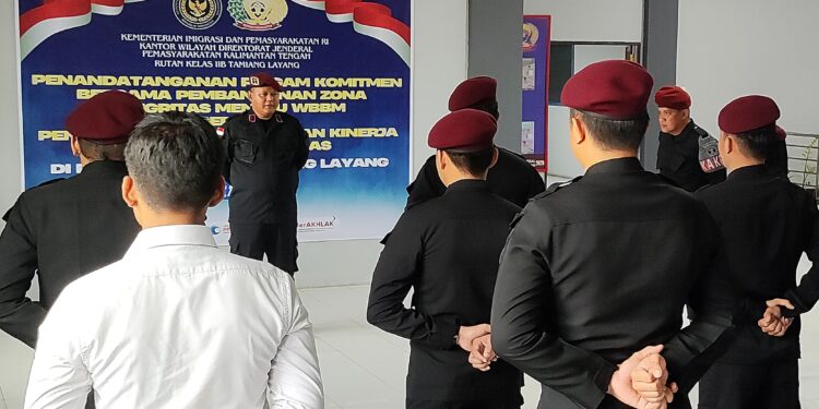 Rutan Tamiang Layang Gelar Deklarasi Janji Kinerja dan Komitmen Zona Integritas Menuju WBBM