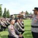 Kapolres Bartim Pimpin Upacara Tradisi Penyambutan Perwira dan Bintara Baru