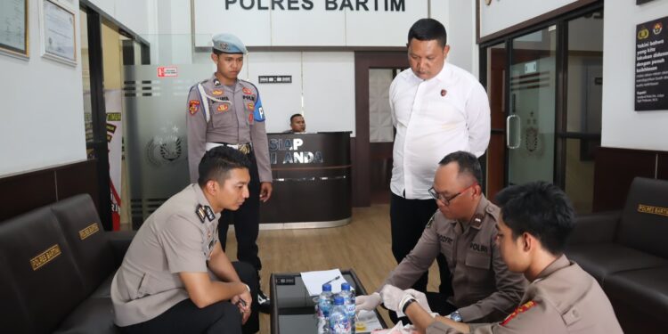 Polres Bartim Gelar Tes Urine Pejabat Baru, Dukung Program Asta Cita Pemberantasan Narkoba