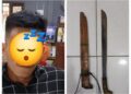Terekam CCTV, Pelajar di Bartim Diteror Pemuda Bersajam