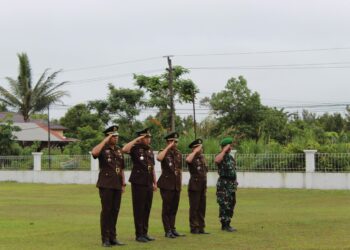 TNI Mulai Dukung Pengamanan Aset dan Kantor Kejari Barito Timur, Sinergi di Upacara Harkitnas ke -117