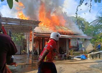 Rumah Petugas Damkar Barito Timur Ludes Dilalap Api