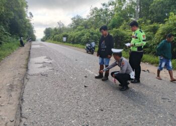 Kecelakaan Beruntun di Jalan Negara Tamiang Layang – Ampah, Satu Tewas dan Tiga Luka-Luka
