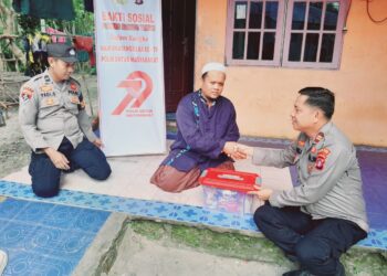 Polsek Benua Lima Sambut Hut ke-79 Bhayangkara dengan Bakti Religi dan Serahkan Bantuan Sosial ke Kaum Masjid Baiturrahim Taniran