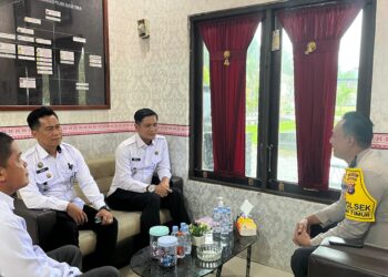 Jalin Sinergi, Karutan Tamiang Layang Silaturahmi ke Polsek Dusun Timur