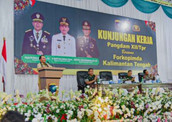 Gubernur Agustiar Sabran Dampingi Pangdam XII/Tpr Tinjau Kesiapan PSU di Muara Teweh