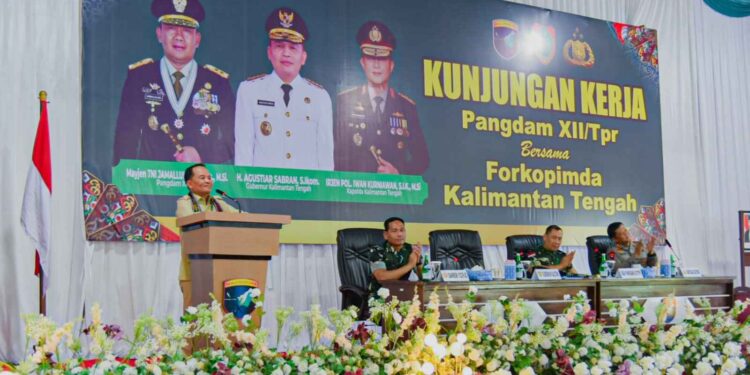 Gubernur Agustiar Sabran Dampingi Pangdam XII/Tpr Tinjau Kesiapan PSU di Muara Teweh