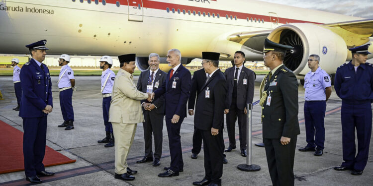 Hadiri KTT BRICS, Presiden Prabowo Disambut Upacara Kehormatan Militer