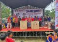 Jalan Sehat HUT ke-80 RI di Kecamatan Awang Meriah