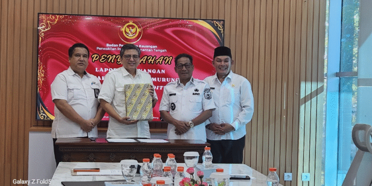 Bupati Murung Raya Serahkan LKPD Unaudited 2024 ke BPK Kalteng