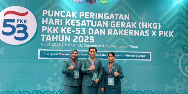 TP PKK Murung Raya Hadiri Puncak HKG PKK ke-53 dan Rakernas di Samarinda