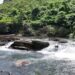 Wisata Batu Notok di Desa Cangkang, Murung Raya, Kalimantan Tengah dengan aliran deras di tengah hutan tropis