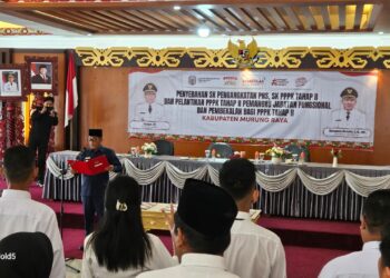 Bupati Murung Raya Lantik 70 PPPK Tahap II Formasi 2024