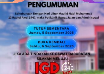 RSUD Tamiang Layang Tutup Sementara Layanan Poliklinik, IGD Tetap Siaga 24 Jam