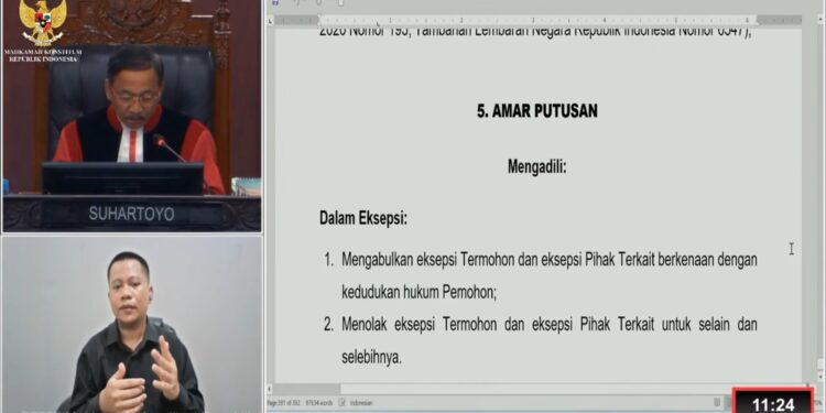 MK Tolak Gugatan Jimmy-Inri Terkait PSU Pilkada Barito Utara