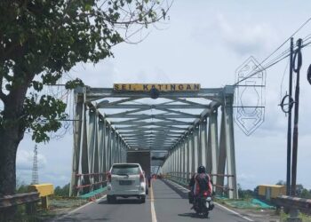 Jembatan Sei Katingan Berlakukan Sistem Buka Tutup Mulai Malam Ini