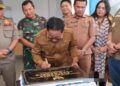 Bupati Murung Raya, Heriyus, saat meresmikan Puskesmas Lopo Mambuh di Desa Mantiat Pari, Kecamatan Tanah Siang, Senin (13/10/2025).