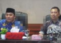 Wakil Bupati Murung Raya, Rahmanto Muhidin, memimpin Rakor pembahasan usulan pendirian BUMD “PT. Mura Perkasa” secara virtual bersama Kemendagri, Jumat (17/10/2025).