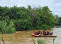 Tim gabungan yang masih melakukan penyisiran di area sungai setempat, Rabu (22/10/2025).