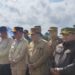 Ketua DPRD Kabupaten Kapuas, Ardiansah (paling kanan), bersama Gubernur Kalimantan Tengah H. Agustiar Sabran dan Bupati Kapuas H.M Wiyatno saat menghadiri panen raya padi di Desa Terusan Makmur, Kecamatan Bataguh, Senin (14/7/2025).