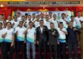 Anggota DPRD Murung Raya, Mariyanto, saat terpilih secara aklamasi sebagai Ketua PBSI Murung Raya periode 2025–2029 pada kegiatan Muskab PBSI di Puruk Cahu, Senin (3/11/2025).
