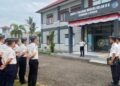 Pelaksanaan apel pagi yang dilaksanakan jajaran Rutan Kelas IIB Tamiang Layang, Senin (26/1/2026). (ist)