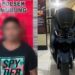 Pelaku HH (36) dan baramg bukti sepeda motor yang dicuri telah diamankan polisi
