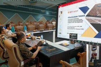 Sekretaris Daerah Kabupaten Barito Utara, Drs. Muhlis, M.A.P., dalam rapat koordinasi daring bersama Inspektorat Jenderal Kementerian Dalam Negeri (Itjen Kemendagri), Kamis (29/1/2026).