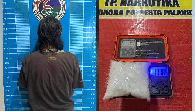 Transaksi Sabu Digagalkan, Satresnarkoba Polresta Palangka Raya Amankan Pria dengan Barang Bukti 100,84 Gram