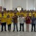 Bupati Barito Timur, M. Yamin, berpose usai pembukaan OSMB Universitas Palangka Raya, Sabtu (28/2/2026).