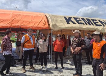 Bupati M. Yamin memberika arahan kepada jajaran ketika menijau kesiapan pengukuhan TRC, Kamis (5/2/2026).