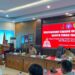 Sekda Bartim Misnohartaku, menyampaikan arahan di Muscab Pramuka 2026, Rabu (11/2/2025).