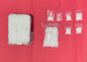 Penampakan barang bukti sabu.