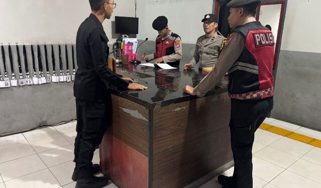 Jajaran petugas Rutan Tamiang Layang menerima Patroli personel Polres Bartim, Rabu (25/2/2026). (Ist)