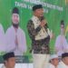 Bupati Bartim M. Yamin, menyampaikan sambutan dalam Safari Ramadan di Ampah Kota tepatnya di Masjid Jami Baiturrahman, Jumat (27/2/2026).