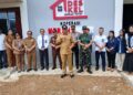 Bupati Bartim M. Yamin, menyampaikan sambutan dalam peninjauan KDMP, Senin (2/3/2026).