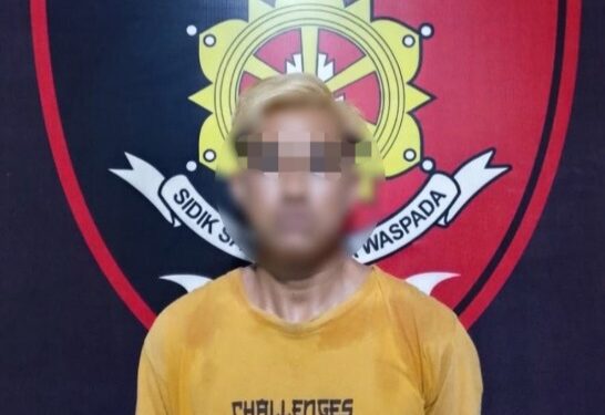 Pelaku WY alias YD (26) yang telah diamankam polisi.