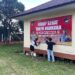 Jajaran Polsek Kapuas Murung, memasang spanduk imbauan hidup sehat tanpa narkoba, Jumat (13/3/2026).