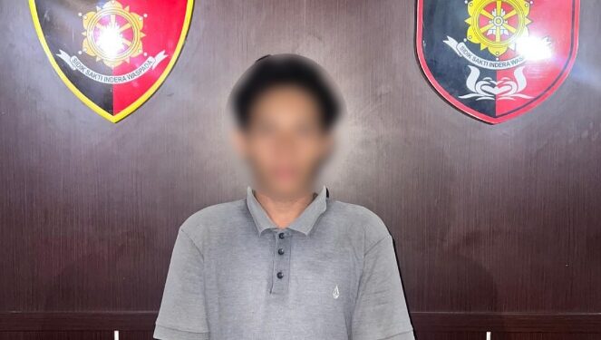 Pelaku berinisial H (21) spesialis pecah kaca mobil yang diamankan polisi.