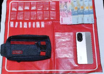 Barang bukti yang diamankan dari tangan MAN alias Azib.