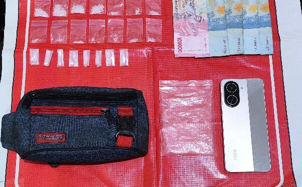 Barang bukti yang diamankan dari tangan MAN alias Azib.