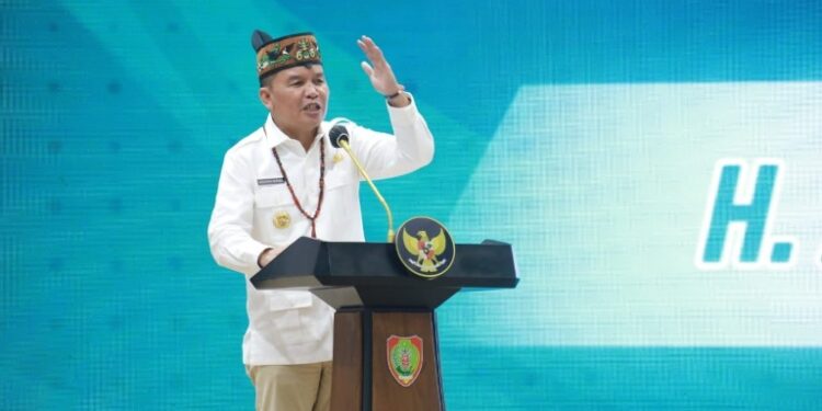 Gubernur Kalimantan Tengah Agustiar Sabran ketika menyampaikan sambutan dan arahan pada kegiatan Launching Program Strategis Sektor Pendidikan Pemerintah Provinsi Kalimantan Tengah, Kamis (5/3/2026).