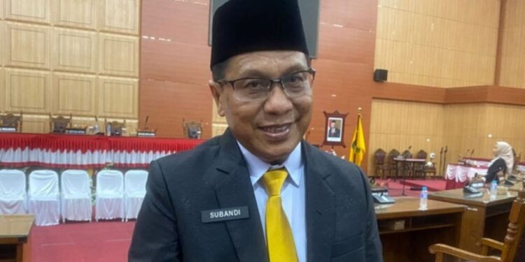 Ketua DPRD Kota Palangka Raya, Subandi.