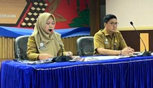 Kepala Dislutkan Sri Widanarni saat menyampaikan sambutannya, dalam penandatanganan Perjanjian Kerja Sama (PKS) yang dilakukan secara daring melalui zoom meeting, Senin (27/4/2026). (Ist)