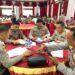 Jajaran Kapolsek di Polres Barito Timur yang turut mengikuti tes psikologi.