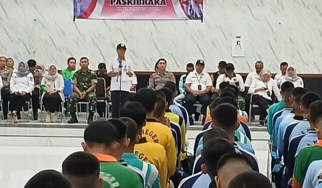 Para pelajar yang mengikuti seleksi Paskirbra Tahun 2026.