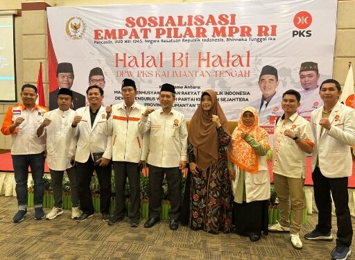 Anggota DPRD Murung Raya, H. Barlin, menghadiri Halal Bi Halal yang diselenggarakan PKS Kalteng di Palangka Raya, Sabtu (4/4/2026).
