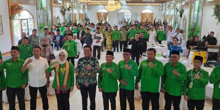 Wabup Barito Utara, Felix Sonadie Y Tingan, menghadiri kegiatan musyawarah cabang (Muscab) PKB zona satu yang dilaksanakan di Kota Muara Teweh, Rabu (8/4/2026).