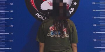 NN (22) yang diamankan polisi.