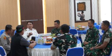 Bupati Bartim M.Yamin dan jajaran Forkopimda, bersama Kasrem 102/Panju Panjung, Kolonel Inf Jajang Kurniawan, Rabu (15/4/2026).